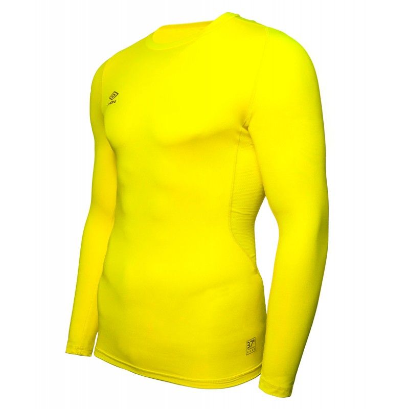 Camiseta térmica Core manga larga de Umbro - amarillo fluor