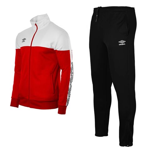 Chándal Umbro - rojo - blanco - negro ( pantalón de chandal con bolsillos) 22007I -96087I