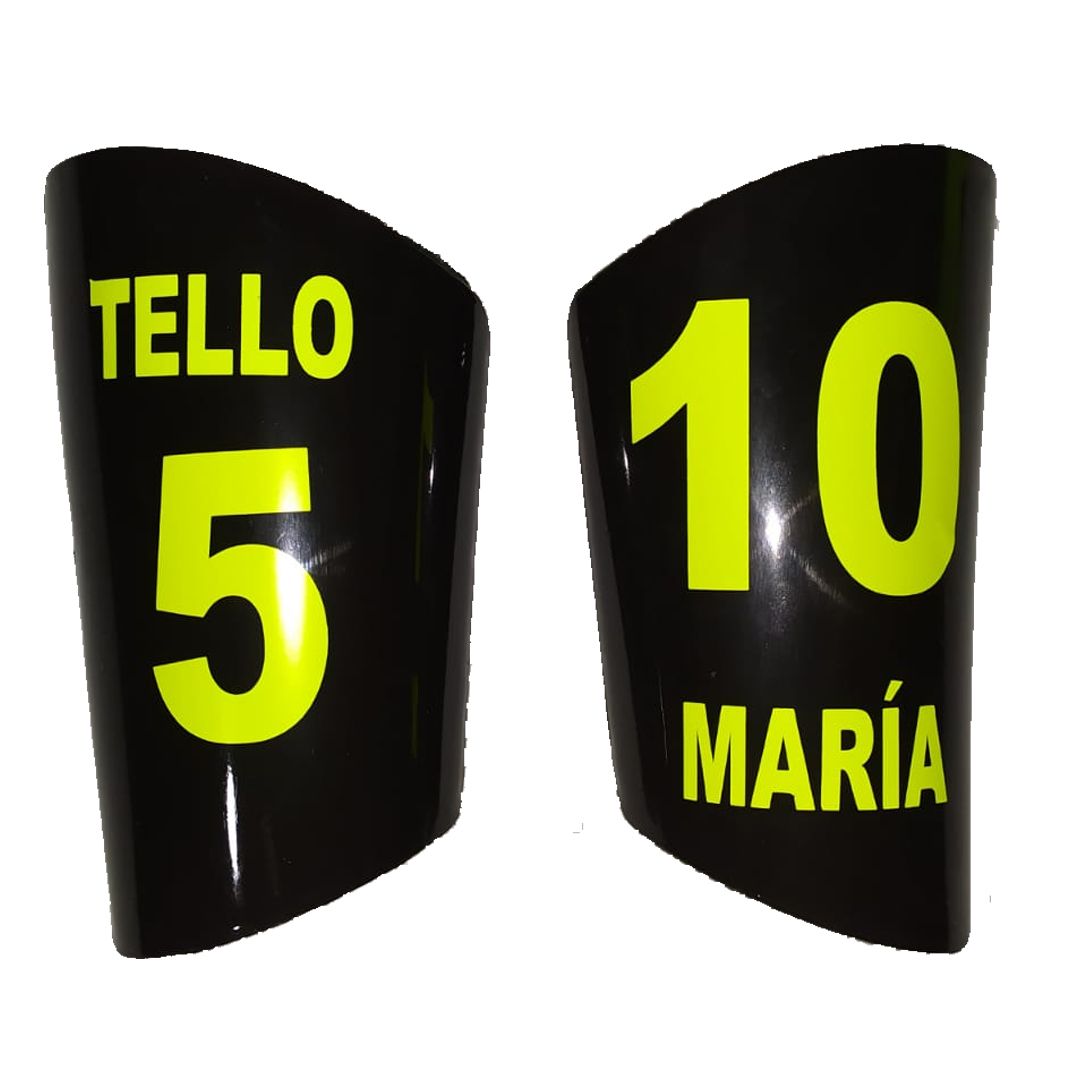 ESPINILLERA BASIC - personalizada con nombre y dorsal