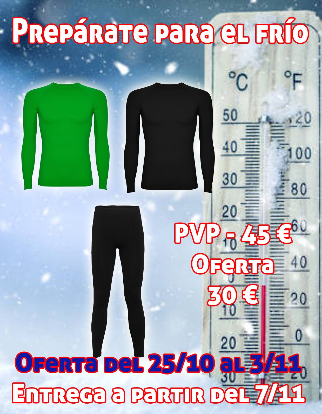 Pack térmico - 2024 - 2 camisetas y una malla térmica